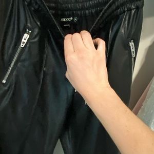 BLANK NYC FAUX LEATHER JOGGERS